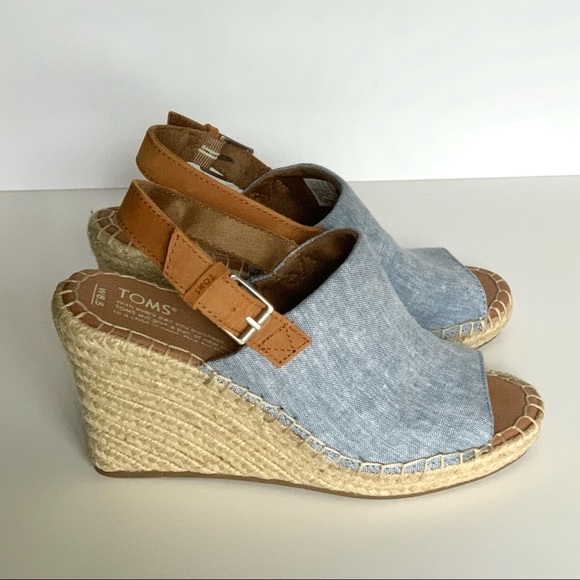 toms monica fabric espadrille wedge